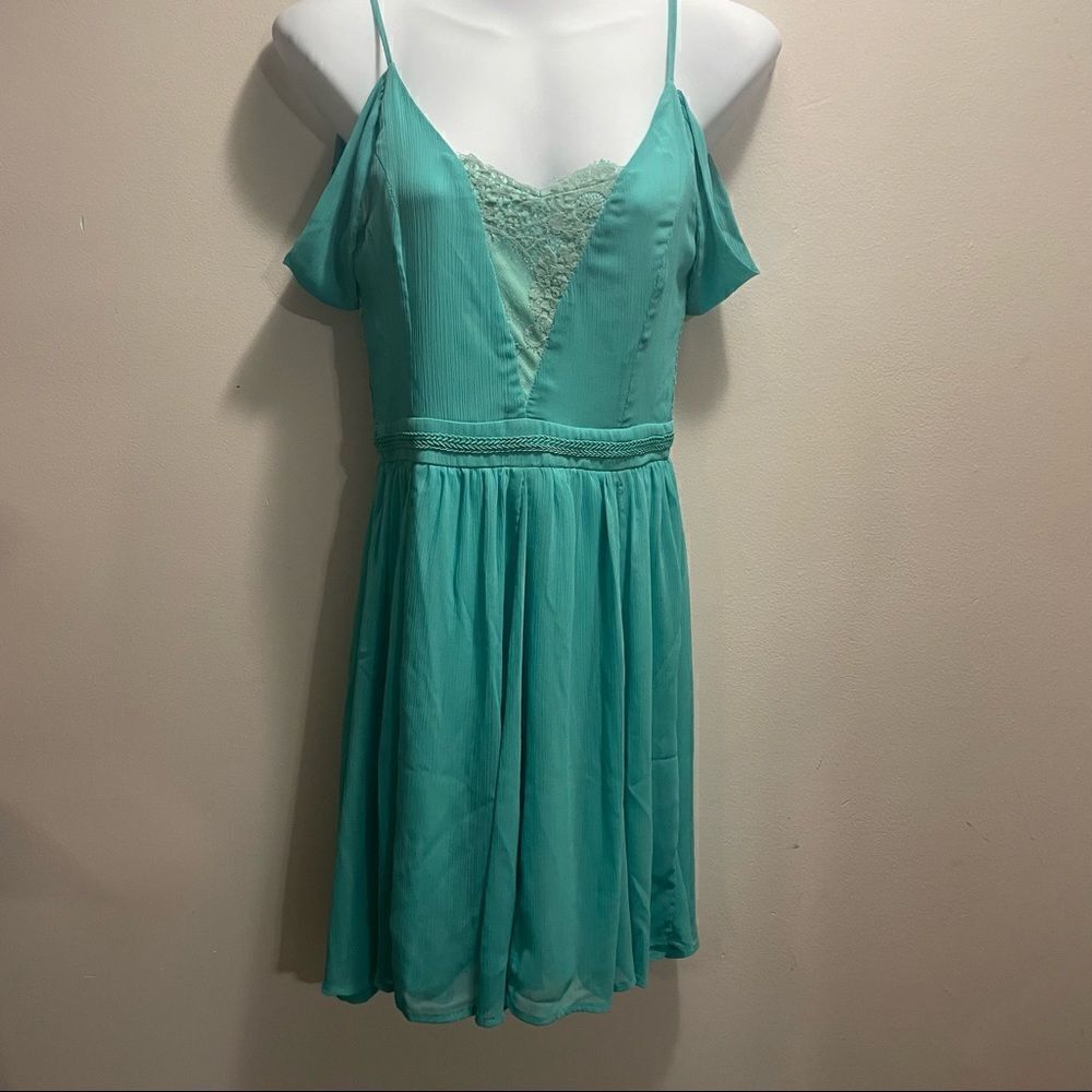 New Soieblu Lace Detailed Chiffon Dress
